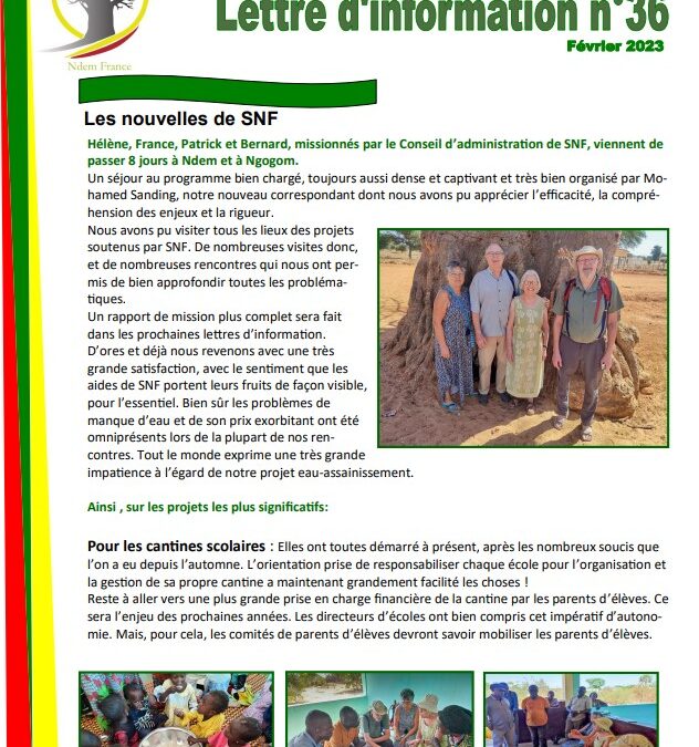 Lettre d&rsquo;information N°36